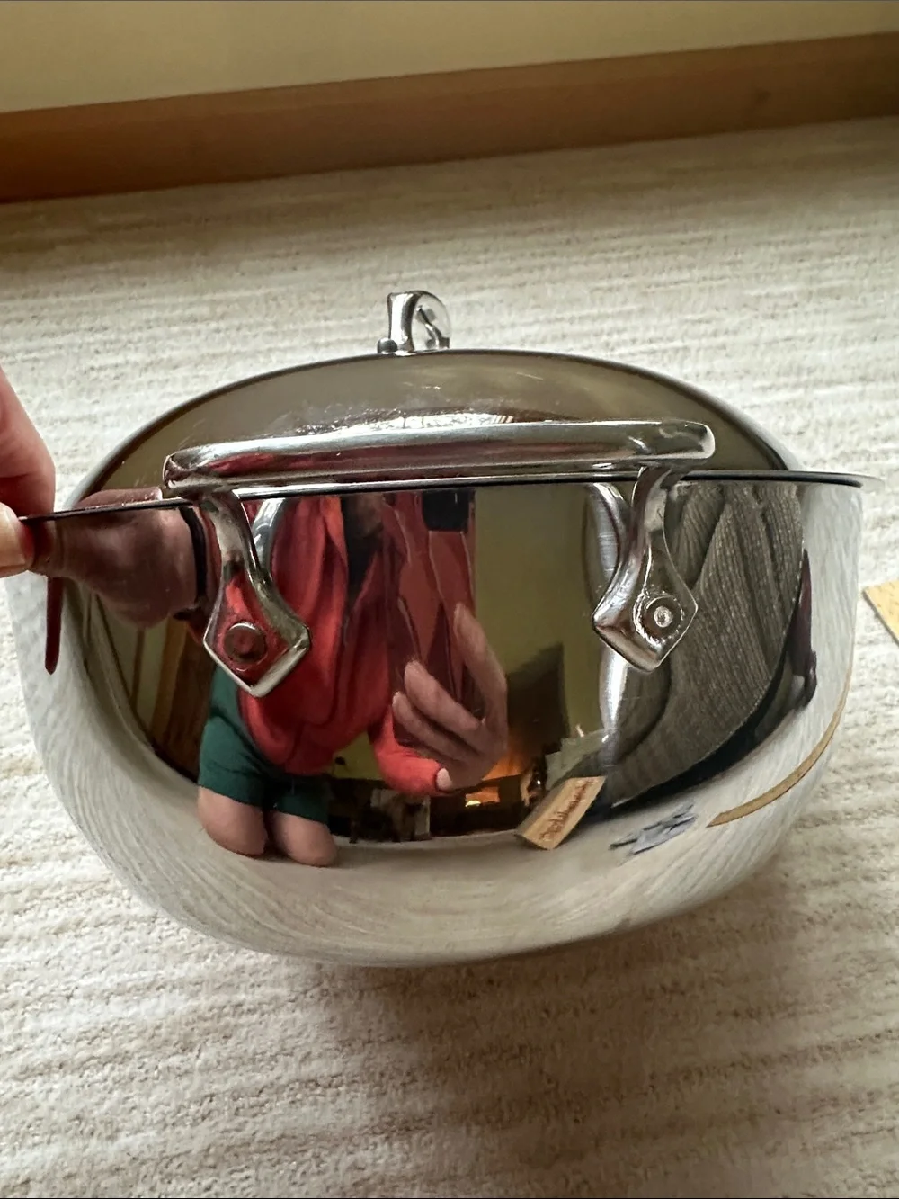 All-Clad Brushed Stainless Steel 5.5-Qt Dutch Oven with Dome Lid Stock Pot